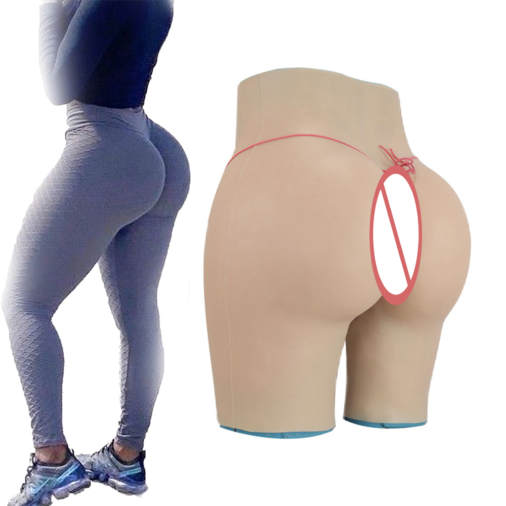 Silicone Fake Butt Pants Buttock Butt Shaper Control Shorts Thick Hip Enhancement for Women Fake Hips