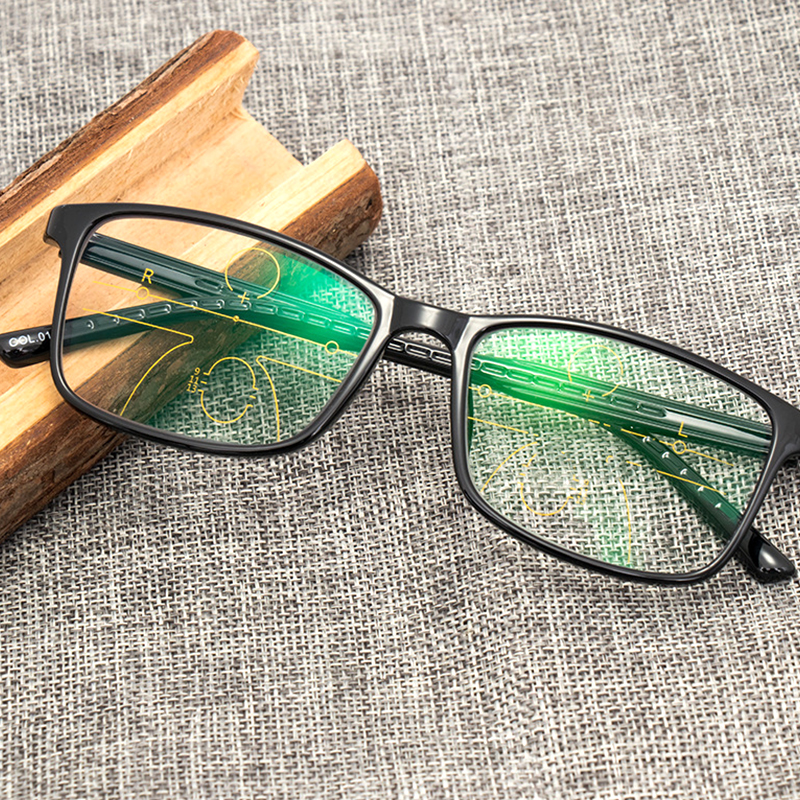 Newest Progressive Multifocal Reading Glasses Men Photochromic Clear Anti Blue Light Presbyopic Glasses High Quality Full-frame