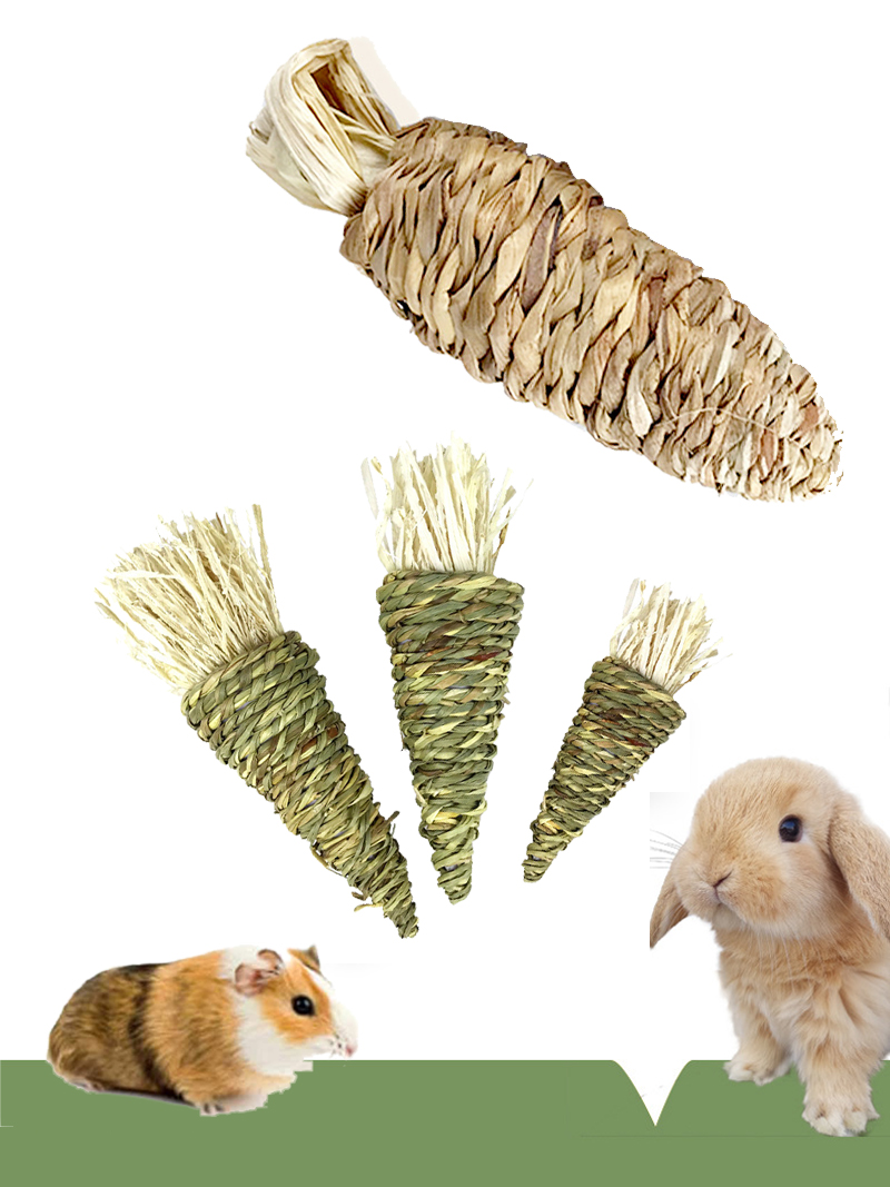 Rabbit Chew Toy Guinea Pigs Chew Treat Play Molar Toy Cage Entertainment Accessories For Bunny Hamsters Rat Chinchilla Gerbils