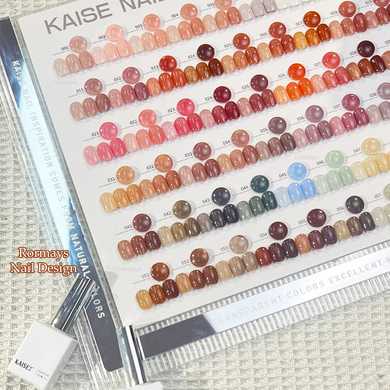 Rormays gel polishing 60PCS deep jelly nude durable varnish gel UV LED soaking skin color jade grease powder blusher nail polish