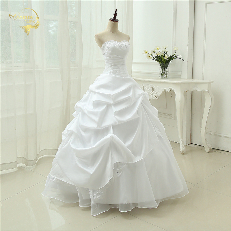 Wedding Gown A line Vestido De Noiva Applique Sequins Sweetheart Casamento White Ivory Plus Size 2024 Wedding Dresses OW 2043