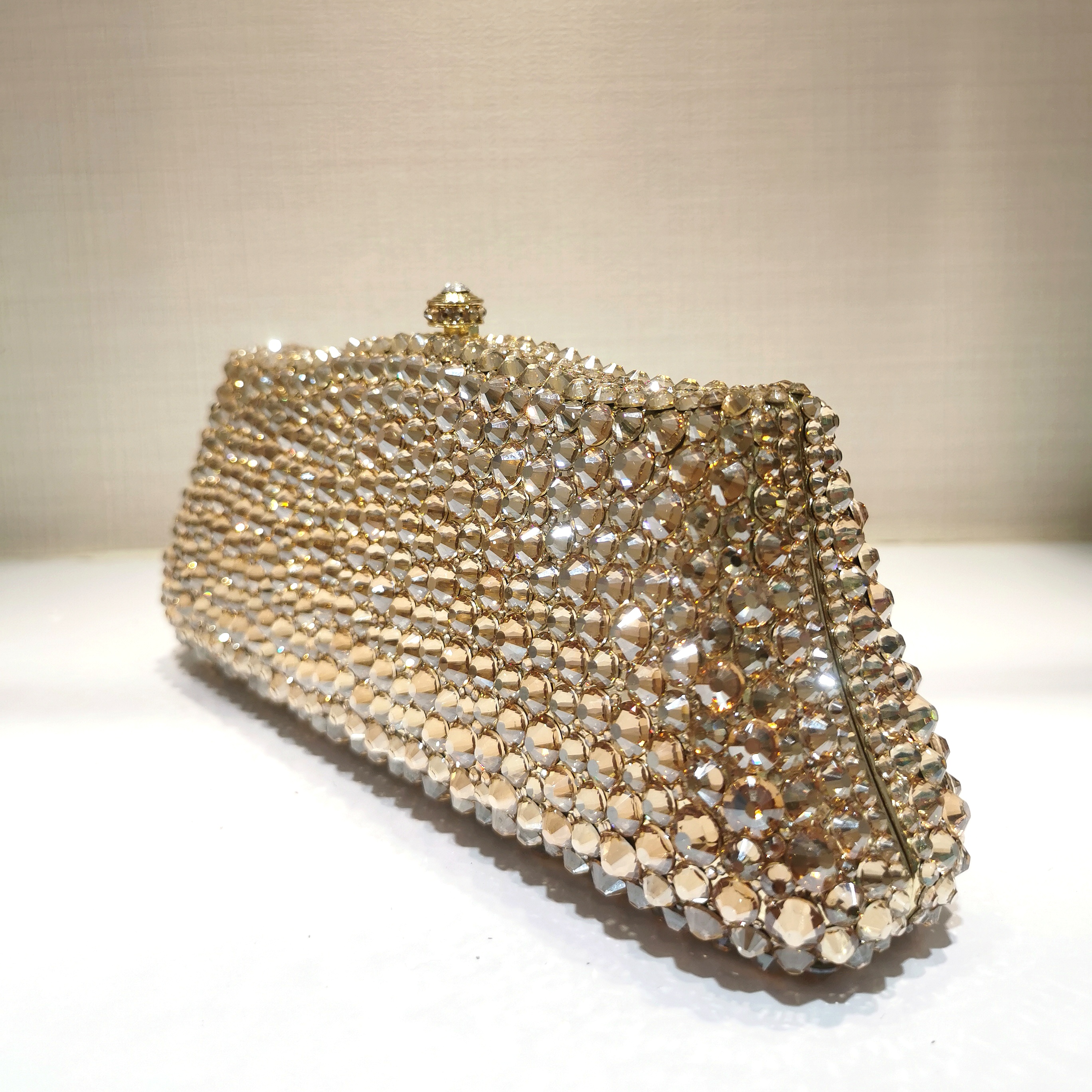 XIYUAN Dazzling Crystal Women Evening Bags Gift Box Clutch Bag Wedding Bridal Minaudiere Handbags and Purses Ladies Party Clutch