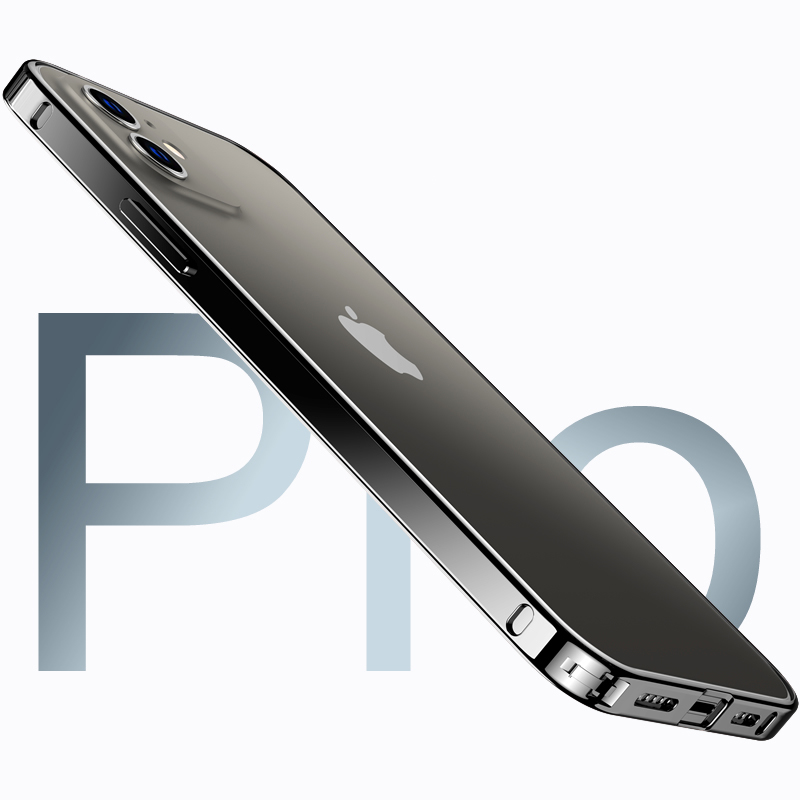 Sierra Blue Metal Phone Bumper Case For iPhone 15 14 Plus 13 Pro Max 12 Mini 11 13Pro 12Pro iPhone13 XR X XS 8 Black Accessories