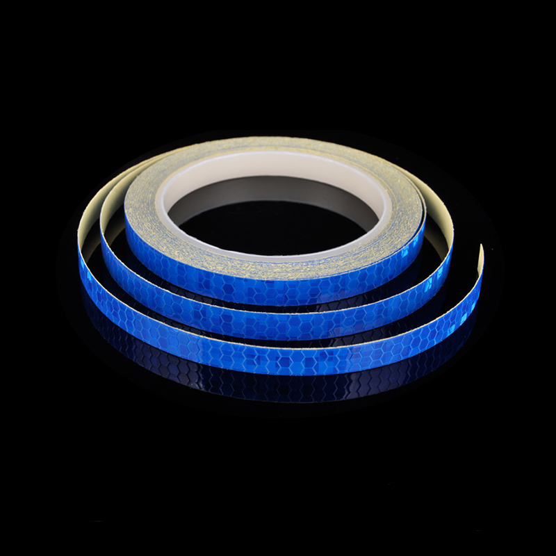 1PC 8 Meter Motorcycle Bike Body Rim Wheel Stripe Tape Stickers Car Styling Reflective Stripe Tape Decorative Blue/Red/Yellow
