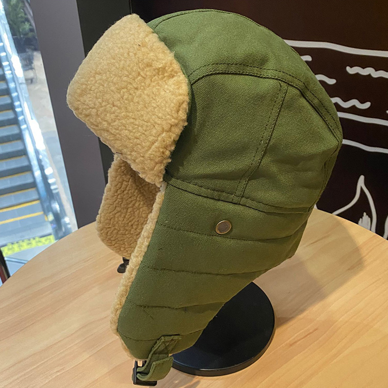 Warm Bomber Hats Earflap Russian Hat Men Women Ear Flap Winter Hat Windproof Cycling Skiing Winter Snow Thicken Cold Hats