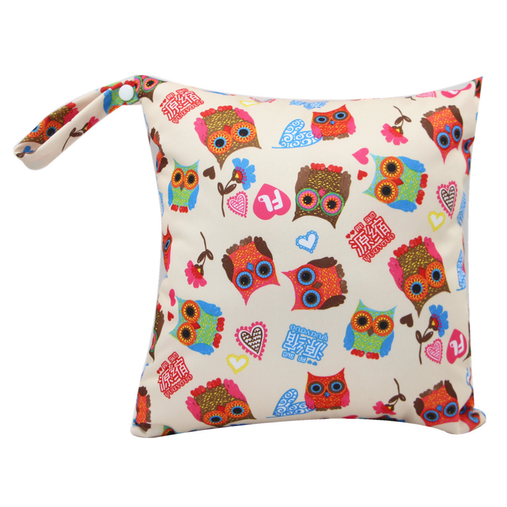 Waterproof Reusable Wet Bags Menstrual Nursing Pads Make up Stroller Travel Pocket Mini Bag For Baby Nursing Nappy