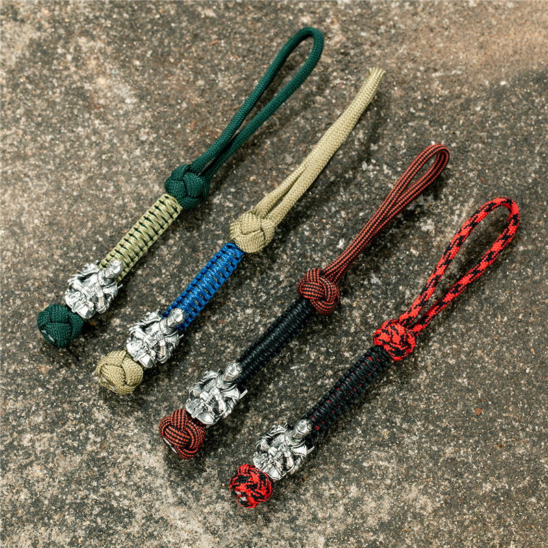 Handmade Norse Knights Keychains Men Outdoor Lanyard Rope Keyring Women Car Knife Pendant Navy Vikings Jewelry Gift Dropshipping