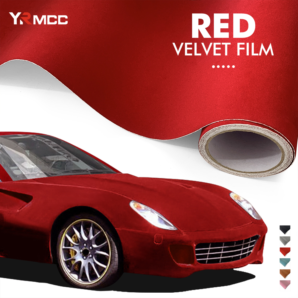 Car Sticker Self Adhesive Film Soft Velvet Fabric Suede Cloth Stickers Vinyl Fluff Cloth Car Styling Vinyl Car Wrap Sticker