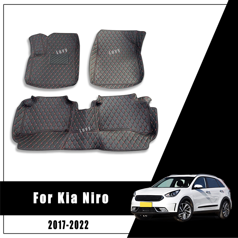 Car Floor Mats For Kia Niro 2022 2021 2020 2019 2018 2017 Carpets Waterproof Rugs Custom Auto Styling Interior Accessories Cover