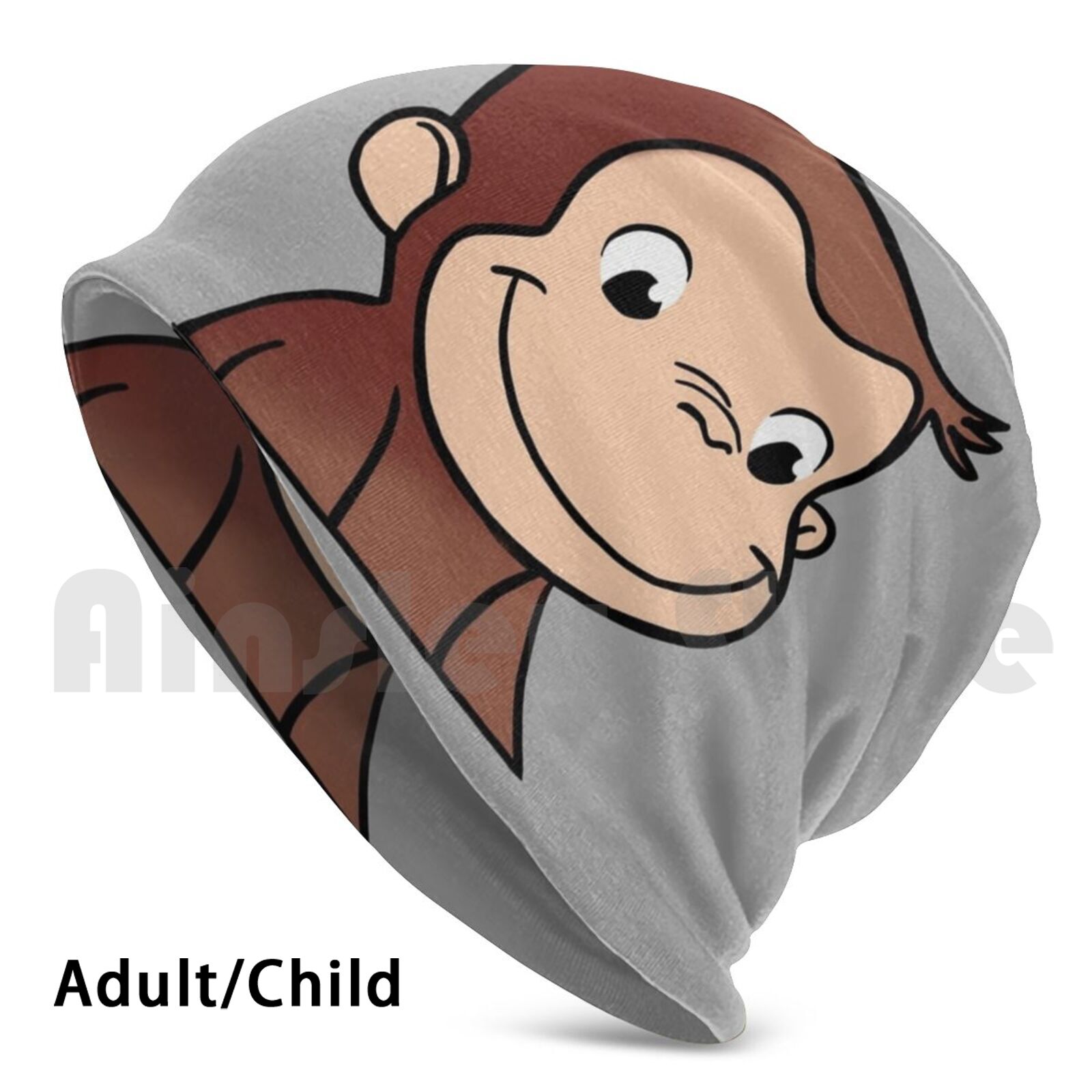 Curious George Beanies Pullover Cap Comfortable Cute Brown Monkey Curious George Beige Pbs Kids Children Girls Daisy