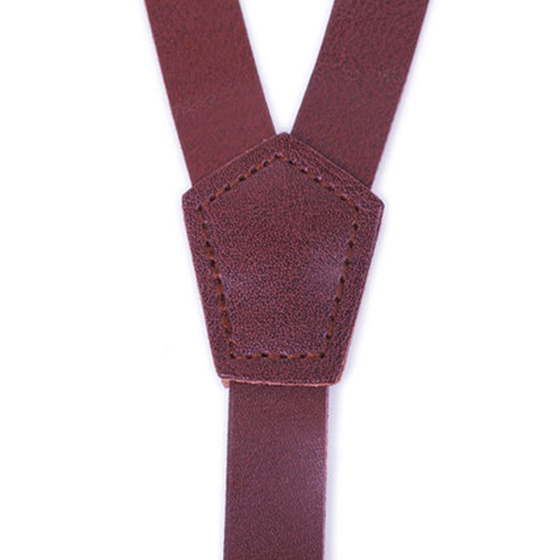 Women's Suspenders Retro bronze 3 buckle 1.3cm wide Synthetic Leathe ladies Pants Suspenders Woman Straps gift