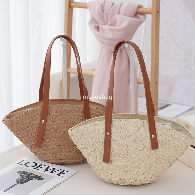 Fashionable women's high-quality and practical summer large capacity handbags seaside vacation beach bags wholesale woven bags large capacity sho