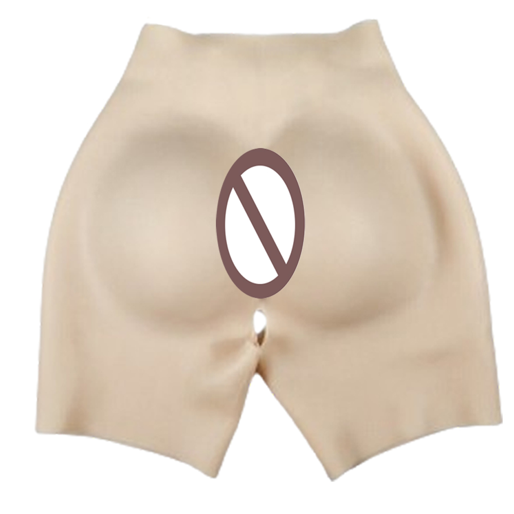 Silicone Fake Butt Pants Buttock Butt Shaper Control Shorts Thick Hip Enhancement for Women Fake Hips