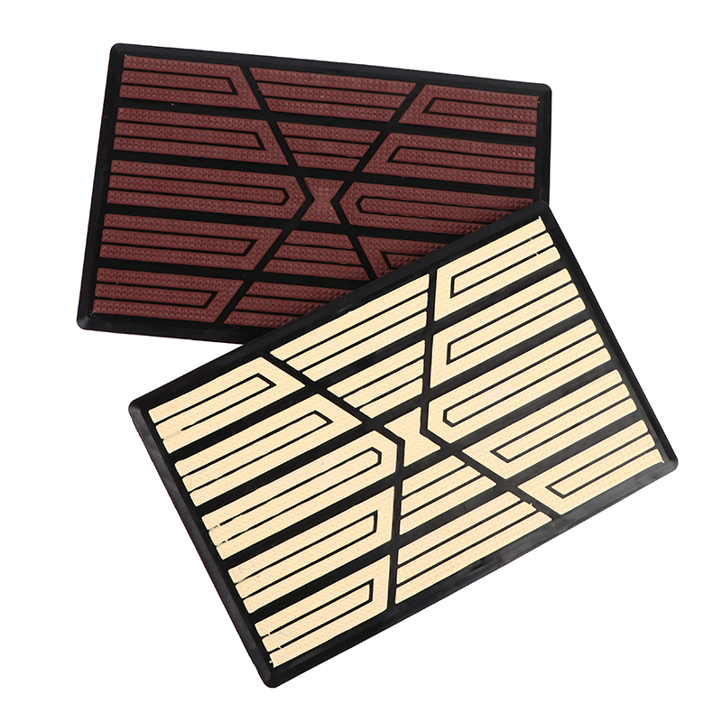 Universal Car Floor Pad PVC Pedal Plate Anti-skid Foot Heel Scuff Plate Car Floor Mat Non-slip Carpet Patch 23x15cm Car Mat