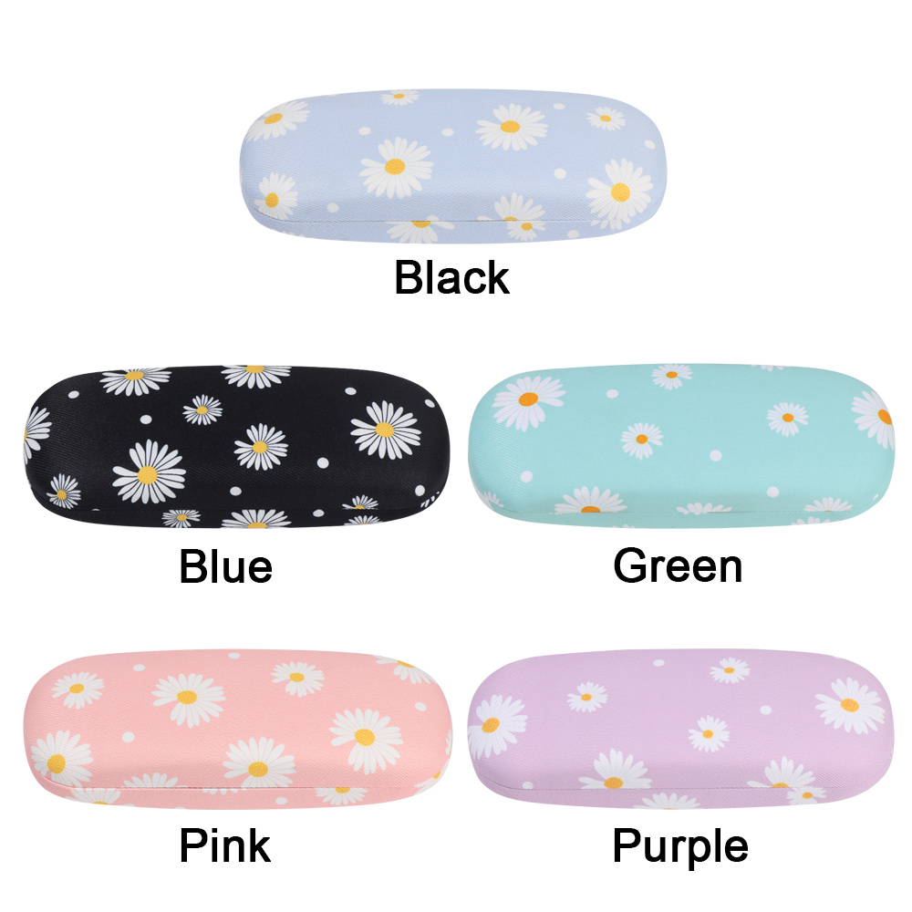 Daisy Waterproof Glasses Box Large Capacity Women Men Portable Reading Glasses Sunglasses Case Eyewear Protector Box