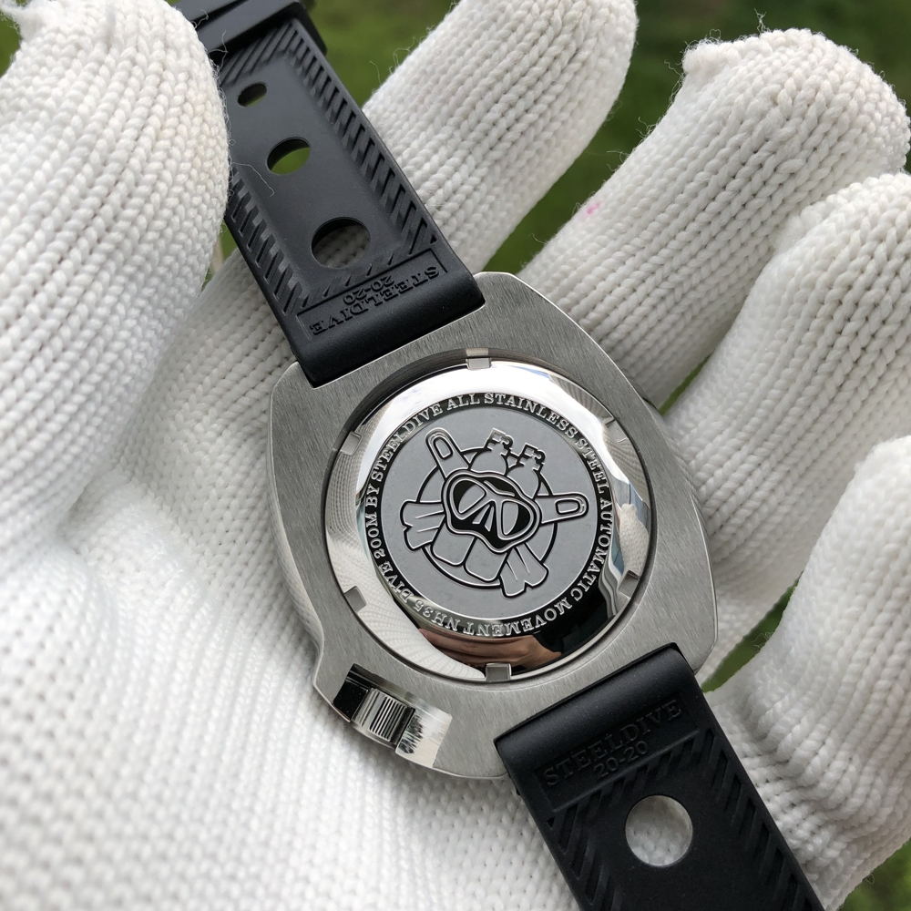 SD1970 Steeldive Brand 44MM Men NH35 200M Waterproof Diver Watch with Ceramic Bezel