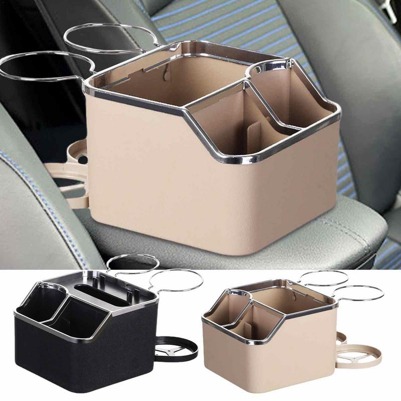 Car Armrest Storage Box Car Console Containers A Great Gift To Place Mobile Phones Tissue Boxes Black And Coffee With 2