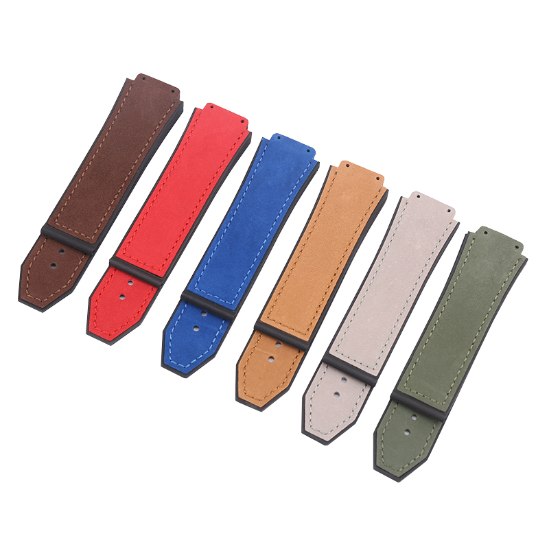 Watch accessories Matte leather watch strap For HUBLOT Hublot Big Bang Silicone strap Men's Women's Watch band