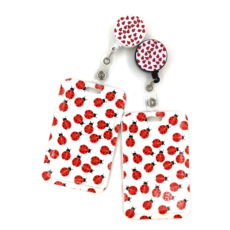 Ladybird Insect Key lanyard Car KeyChain ID Card Pass Gym Mobile Phone Badge Kid Key Ring Holder Jewelry Decorations