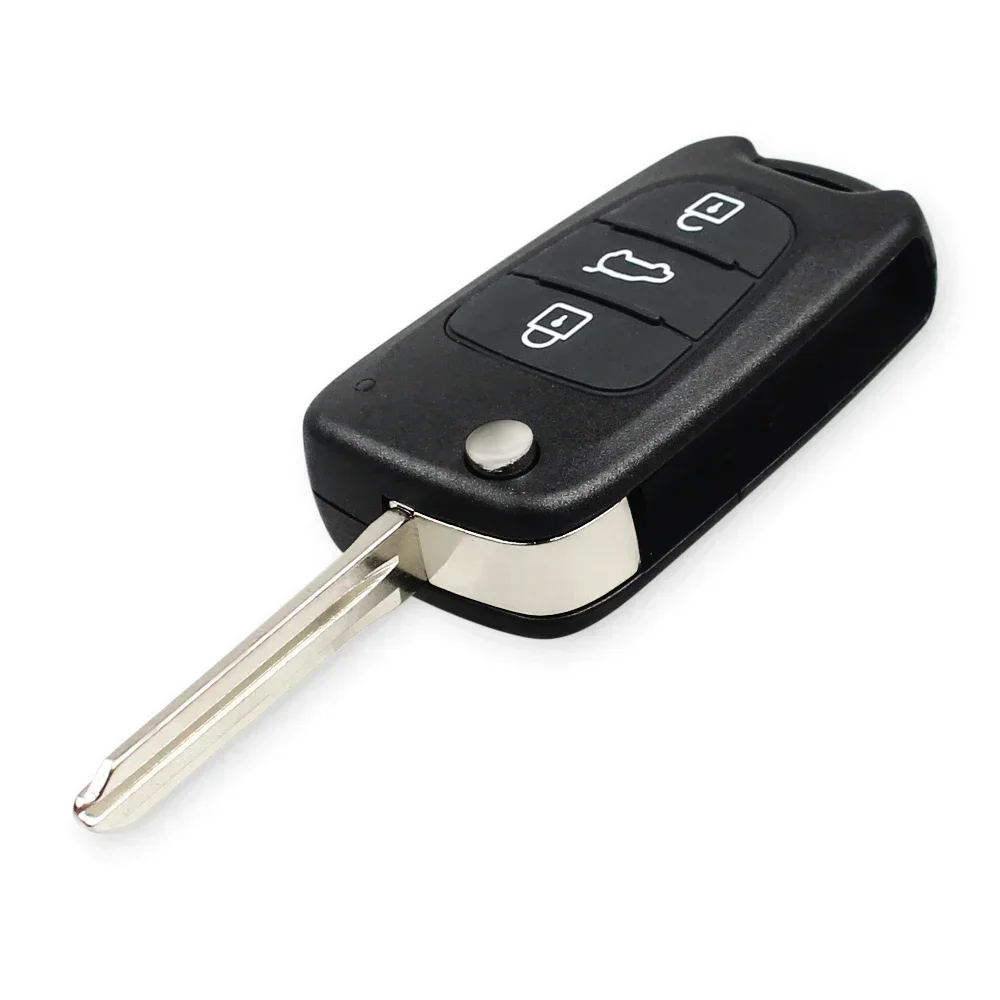 KEYYOU 5PCS Flip Folding Remote Key Case For Hyundai I20 I30 IX35 I35 Accent For Kia Picanto Sportage K5 3 Buttons