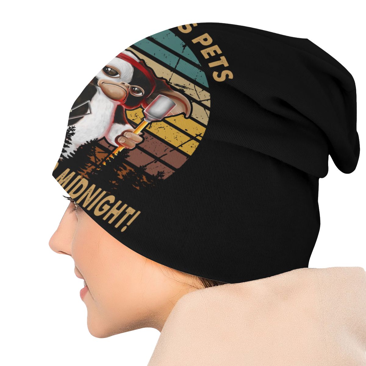 Bonnet Winter Warm Knitted Hat Retro Gremlins Mogwai Beanies Caps Adult Gizmo 80s Movie Monster Beanie Hats Outdoor Ski Cap