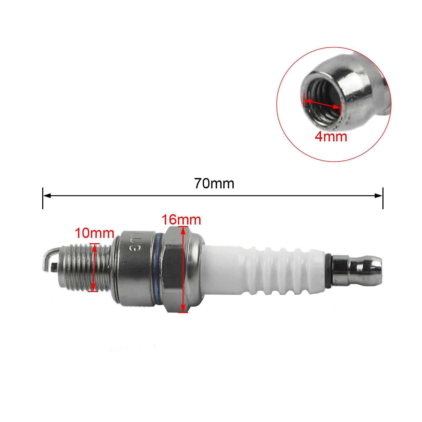 1Pcs Spark Plug CR7HSA AR7TC for Honda XR80 XR100 CRF80 CRF100 Dirt Bike Motorcycle Accessories