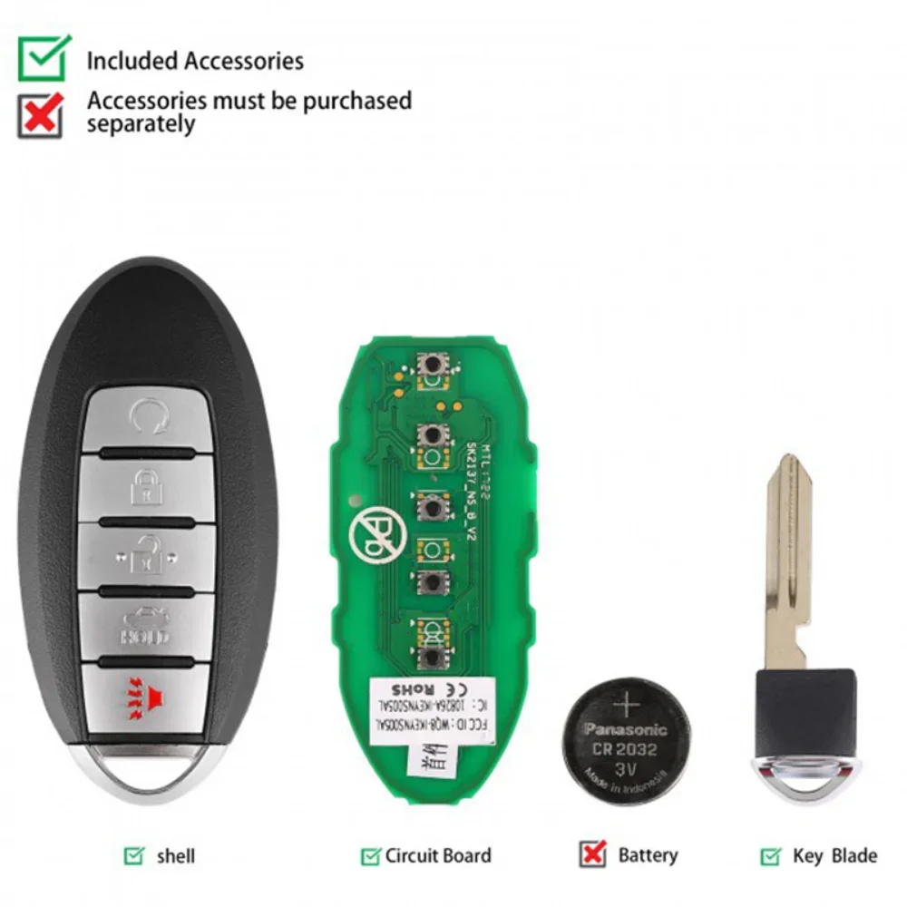 Autel IKEY Newest Series Universal Remote Smart Key Used with KM100 IM508 Key Programmer For BMW/Hyundai/Nissan/Chryslers/Ford
