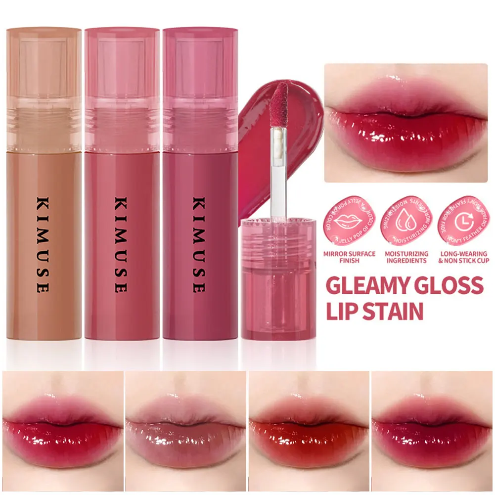Mini 9 Colors Liquid Lip Gloss Waterproof Non-stick 24 Hours Long Lasting Velvet Matte Lipstick Lip Gloss Cosmetic Makeup Care