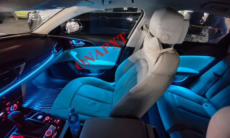 21 Colors For Audi A6 A6L A7 C7 PA 2012-2018 MMI Control Decorative Ambient Light Car LED Door Dashboard Strip Atmosphere Lamp