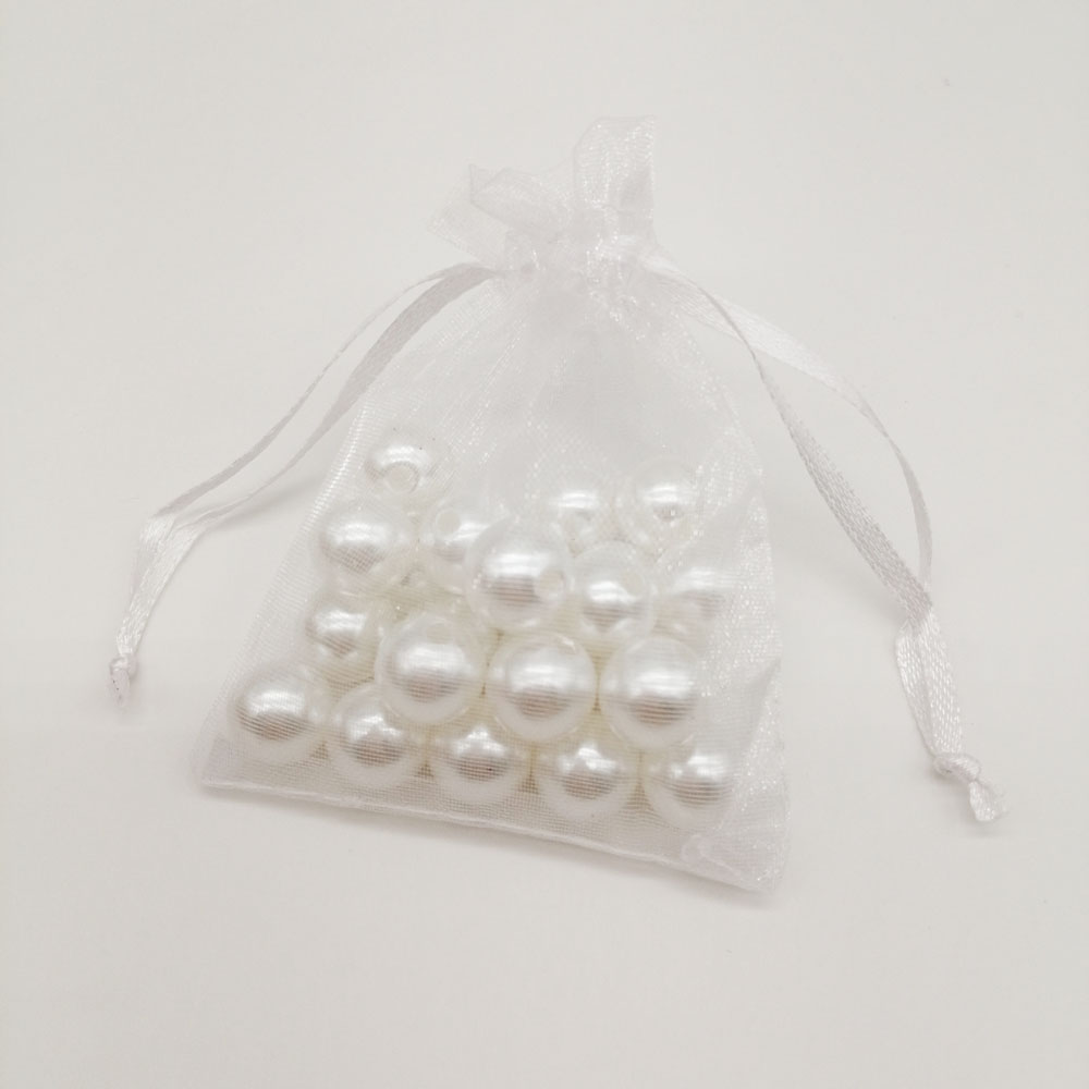 100pcs Organza Bags White Jewellery Bag Organza Jewelry Bag Drawstring Jewelry Packaging Bags 7x9 10x15 20x30cm Jewelry Pouches