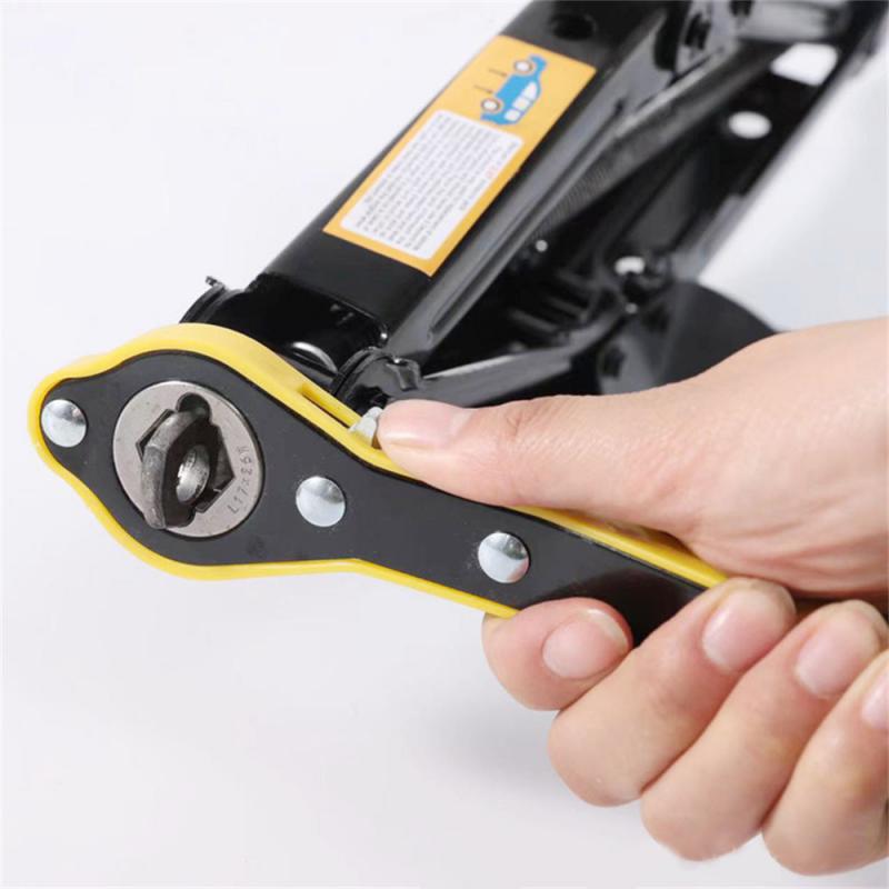 Car Labor Saving Jack Ratchet Wrench Scissor Jack Garage Tire Wheel Lug Wrench Handle Car Tyre Repair Tool Lifting Equipment
