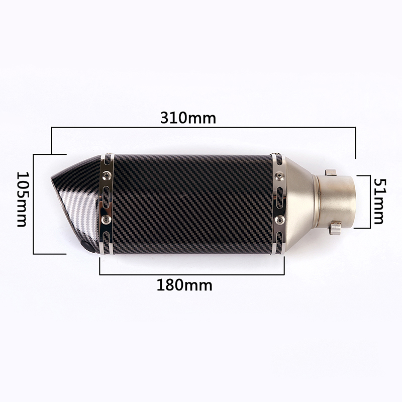 Motorcycle System 51mm Exhaust Muffler Pipe Silencer Tube Middle Connect Link Tips Modified for DUKE 125 250 390 RC390 2017-2021