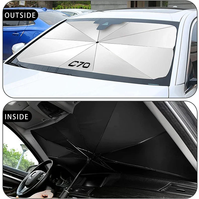 Car Sunshade Front Windshield Foldable Car Sunshade for XC90 XC60 C30 T6 S60 C70 XC40 V40 XC70 V60V50 S80 S40 AWD V90 S90