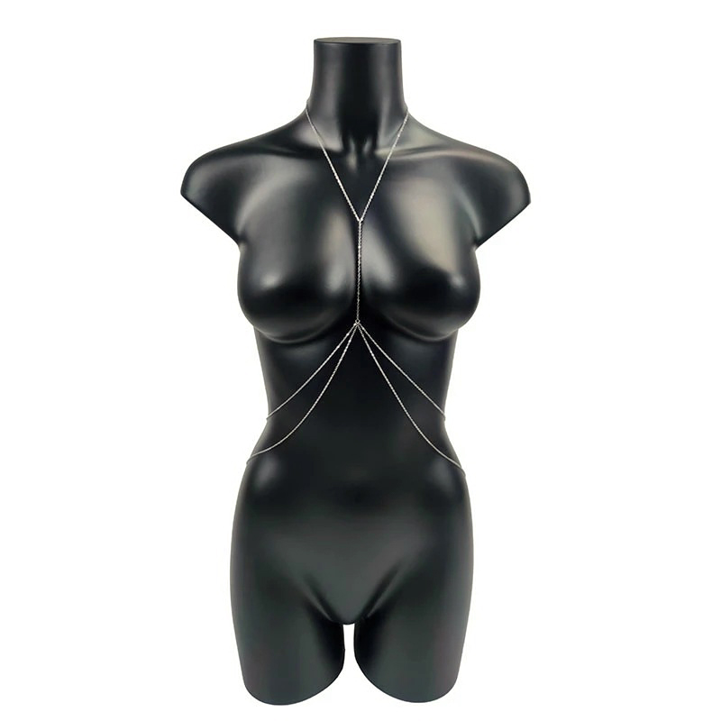 1PCS Women Sexy Chest Chain Bikini Female Body Belly Chains For Women Cross Waist Chains