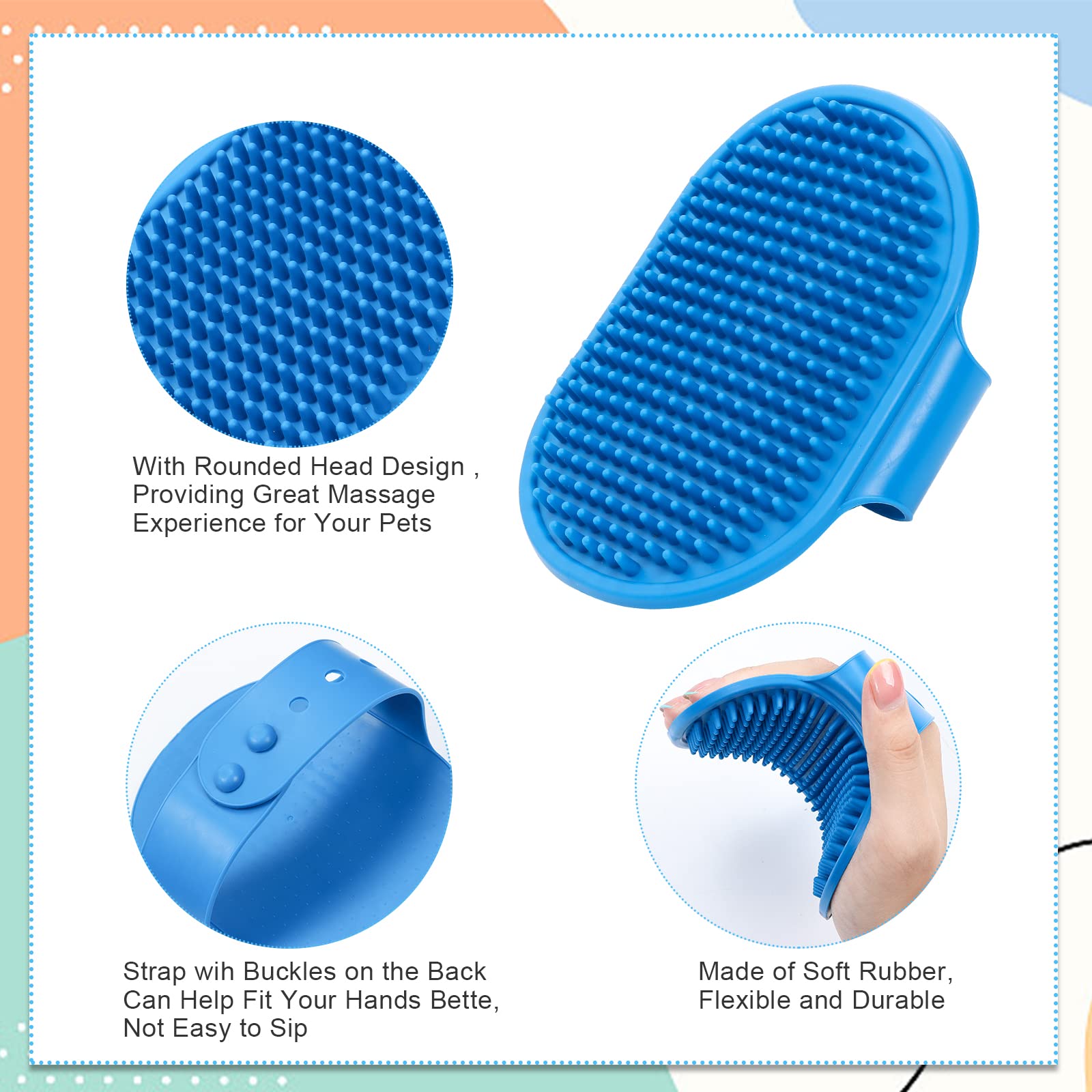 8-piece rabbit beauty set_ Rabbit brush_ Small Animal Pet Beauty Set_ Including pet beauty peeling nail rake brush