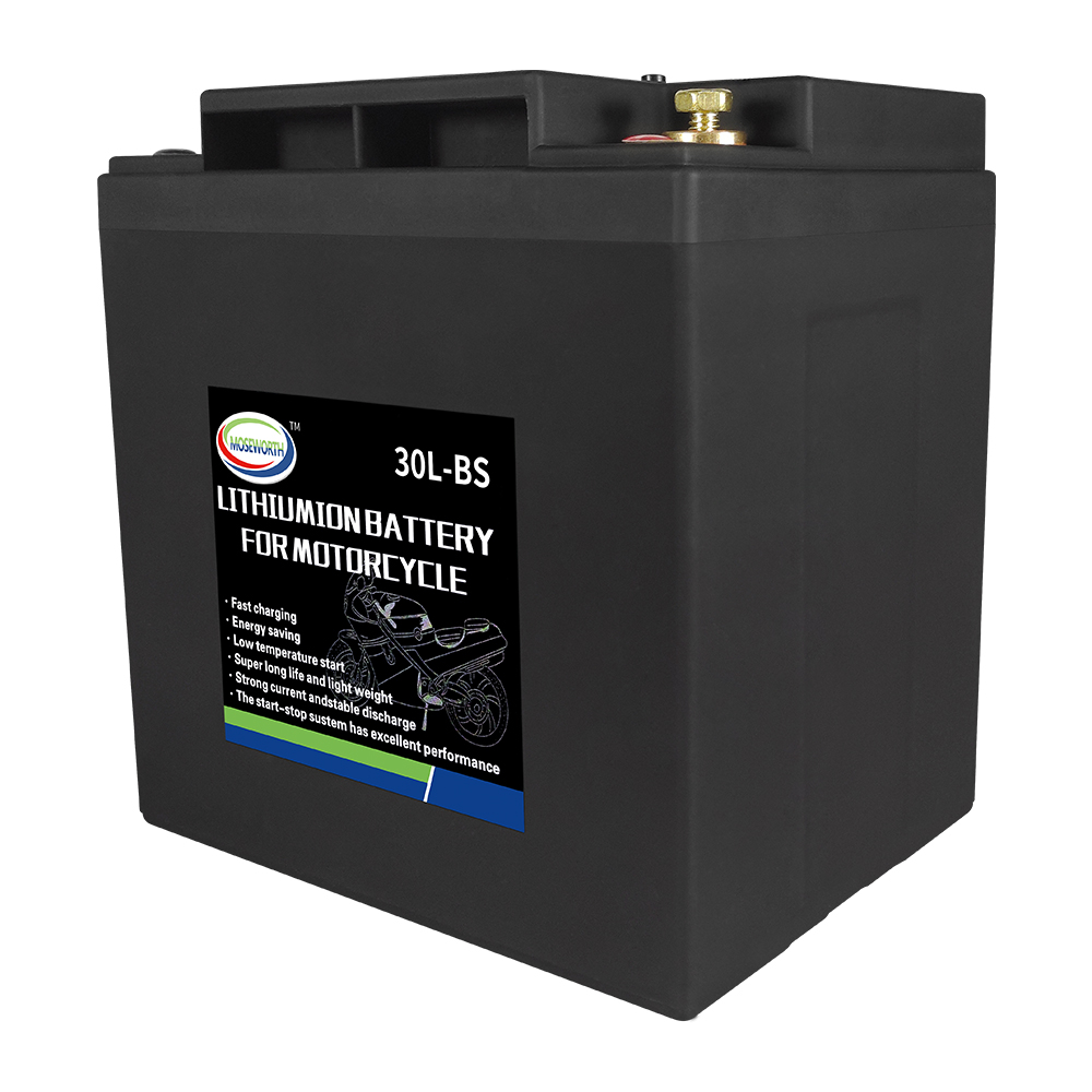 30L-BS 12V Motorcycle Battery with BMS LiFePO4 lithium Portable Rechargeable Battery Jump Starter For Electric Moped ATV UTV