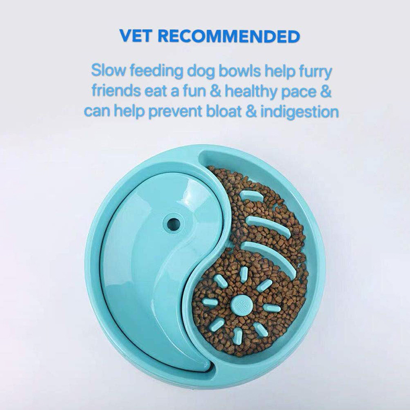 Benepaw Large Capacity Slow Feeder Dog Bowl Safe Durable 2 In1 Food Water Pet Bowl Drinking Prevent Bloat Vomiting Wet Mouth