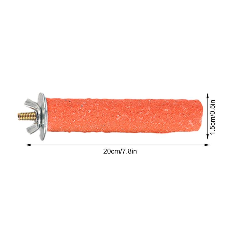 Bird Standing Stick Parrot Frosted Perch Stand For Cage Claw Sharpening Cage Perch Toy For Cockatiels Budgies Medium Parrots