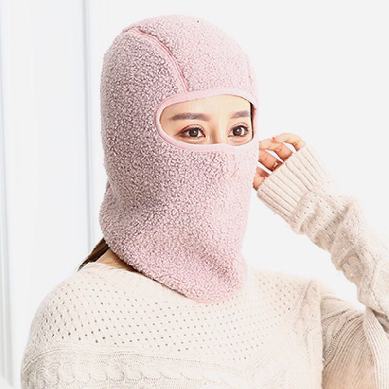 Men's Plush Balaclava For Women Winter Ski Mask Beanie Earflap Hat Outdoor Sports Streetwear Warm Head Hood Bonnet Femme 2022
