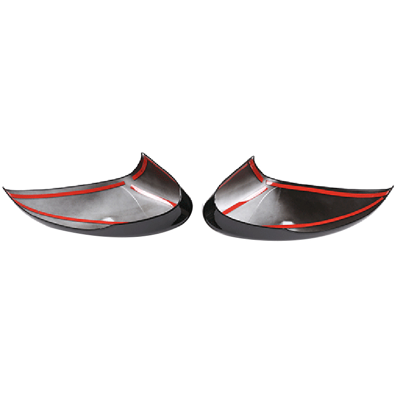 2 Pcs Glossy Black ABS For Alfa Romeo Stelvio 2017-2020 Rear View Mirror Cover Trim Car Accessories