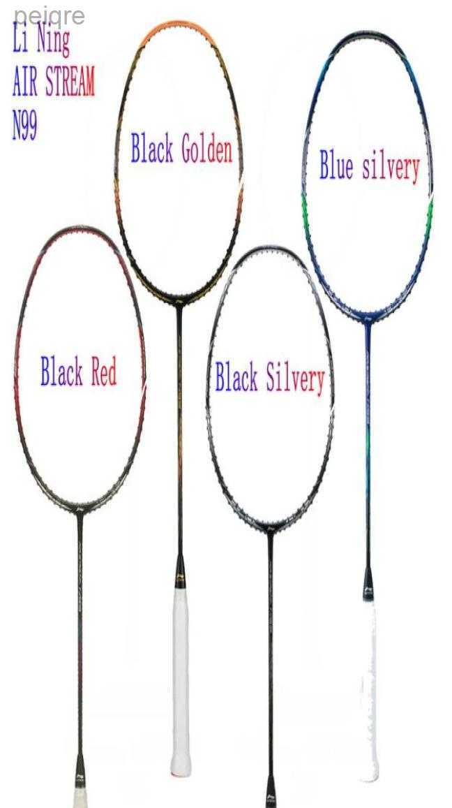 Badminton Rackets LINING AIR STREAM N99 II Chen Long Badminton national team Racquet High elasticity carbon racket Line completion perfect85881314168