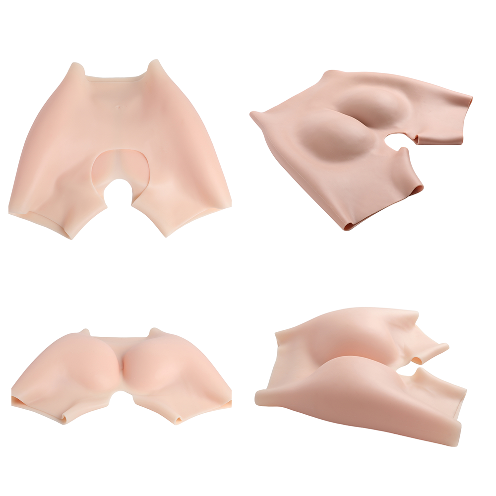 Opening Silicone Sexy Buttocks Silicone Hip Enhancement and Crotch Thickening Panties For Women Open Shift Pants Full Buttocks