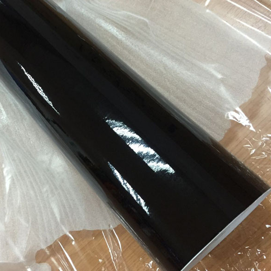 58CM*1M/2M/3M/4M/5M/6M Premium Glossy Vinyl Car Decal Wrap Sticker Black Gloss Film Wrap Retail For HOOD Roof Motorcycle Scooter