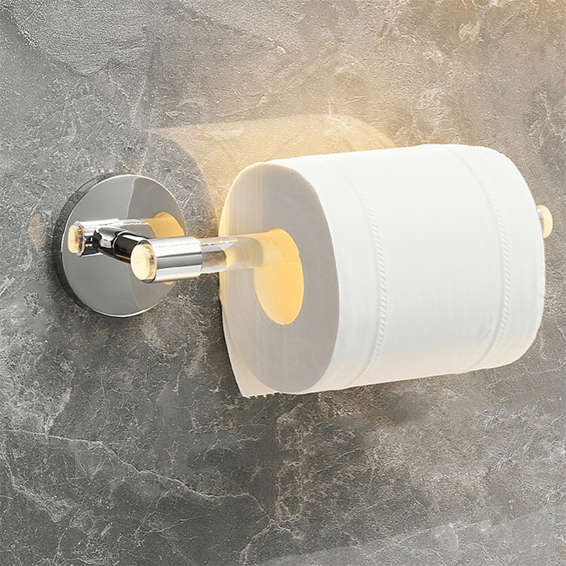 YCRAYS Gold Silver Bath Towel Bar Roll Tissue Paper Holder Rack For Bathroom Shelf Hanger Toilet Toiletries Kitchen Accessories