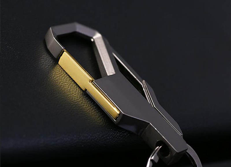 3 Color Key chain Key ring Silver Color metal inlay keychain for Classic men car key Chain Romantic Gift For Man Women #17088