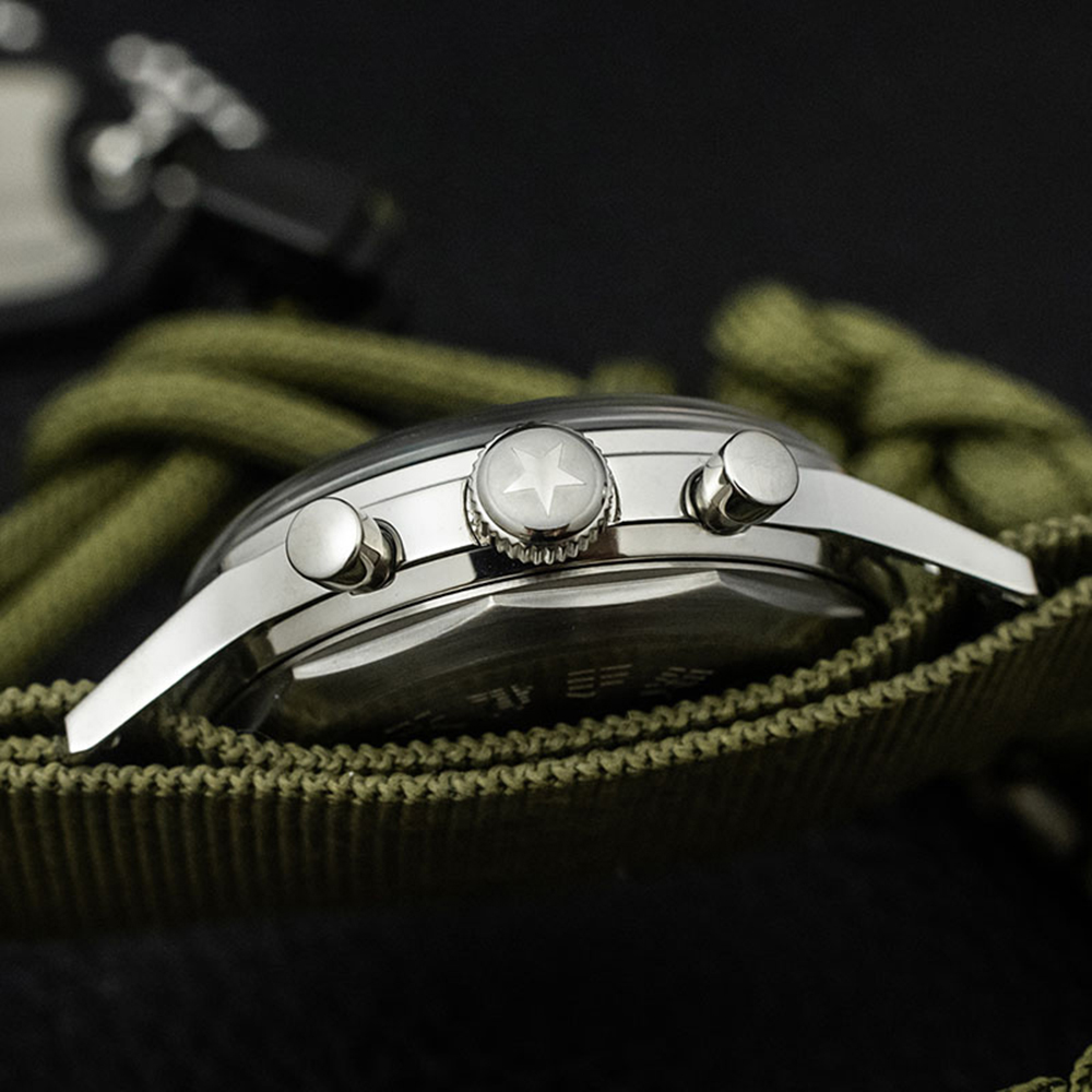 Classic 1963 ST1901 Men Pilot Sports Watch Mechanical Chronograph Vintage Luxury Wrist Watches Sapphire Watch for Men Movement