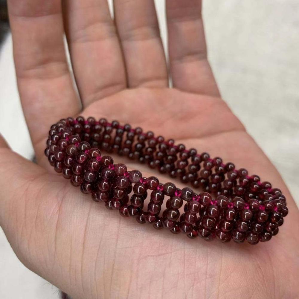red garnet stone bracelet natural gemstone jewelry bracelet DIY bracelet for woman wholesale !