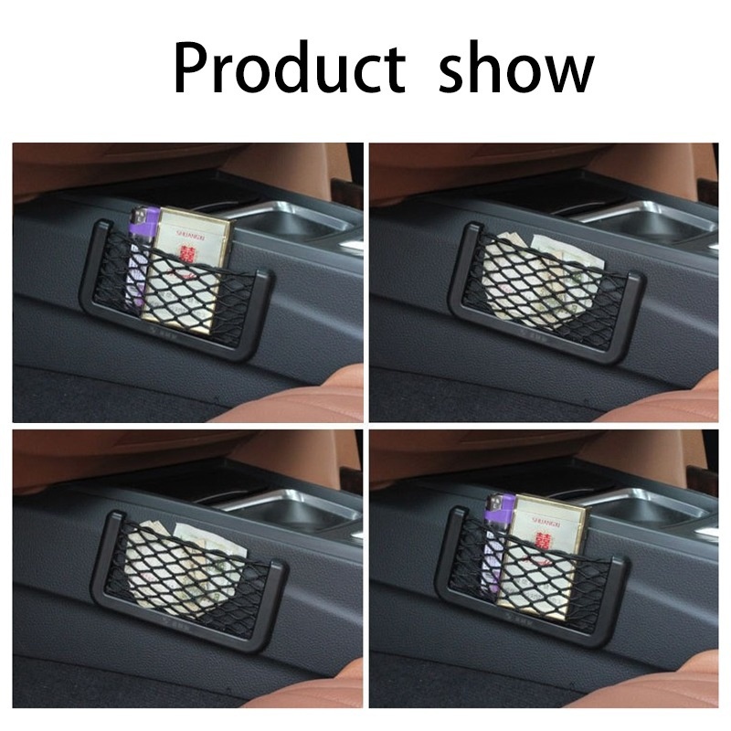 For Nissan Qashqai J11 2014-2019 Car Net Bag Phone Holder Storage Pocket Organizer Car Mesh Trunk Net Holder Stowing Tidying