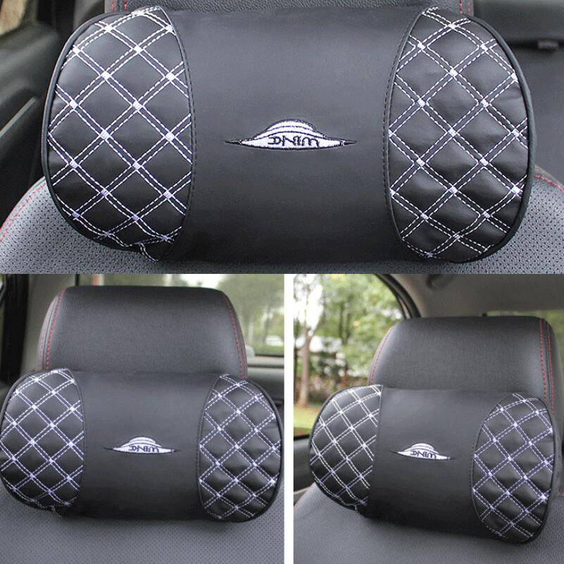 BROSHOO 1 Piece Auto Kord Red Wine Headrest Series Neck Seat Pillow Bone Pillows High Quality Gifts Car Styling Free Shipping