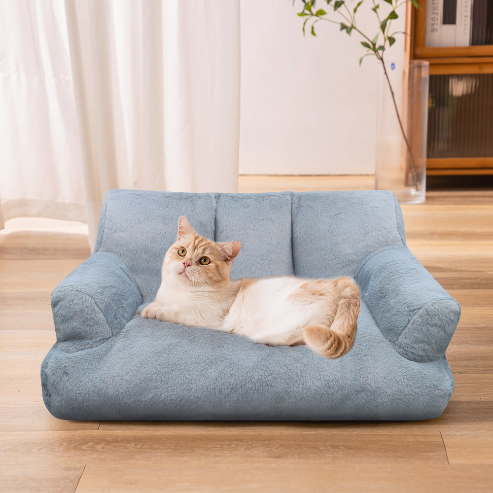 Cat Sofa Pet Couch Bed Winter Warm Nest Kitten Bed for Indoor Cats Small Medium Dogs Comfortable Plush Puppy Bed Pet Supplies